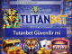 Tutanbet güvenilir mi başlıklı banner, slot makinesi, hazine sandığı ve casino temalı görseller içeren tanıtım görseli