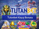 Tutanbet kayıp bonusu banner görseli, spor bahisleri teması, casino oyunları, popüler slot oyunları ve tutanbett.com adresi ile sunulan bonus kampanyası