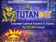 Carnival Express 7s slot oyunu temalı görsel, karnaval maskesi ve 7s sembolleriyle yüksek kazanç vurgusu.