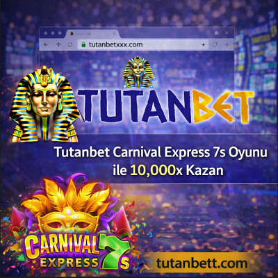 Carnival Express 7s slot oyunu temalı görsel, karnaval maskesi ve 7s sembolleriyle yüksek kazanç vurgusu.